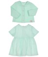 GYMP jurk met turquoise ruiten