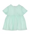 GYMP jurk met turquoise ruiten