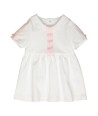 GYMP witte jurk met roze details