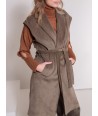 AC lange kaki vest zonder mouwen