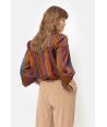TERRE BLEUE camel broek in soepele ribfluweel