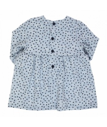 GYMP jurk met blauwe bolletjes