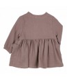 GYMP chocolade bruine tetra jurk