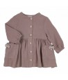 GYMP chocolade bruine tetra jurk