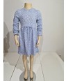 GYMP jurk met blauwe bolletjes
