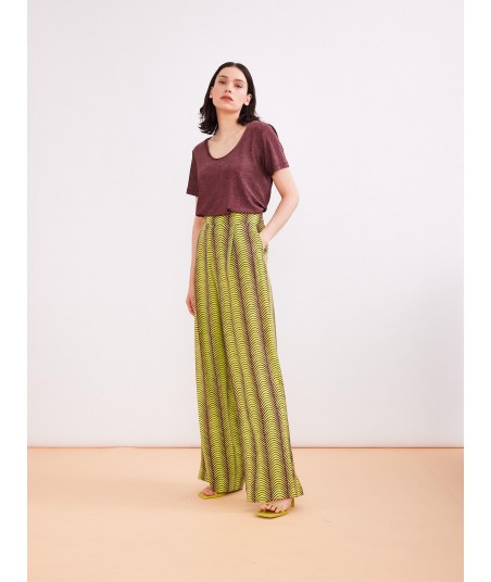 HER losse broek met motief
