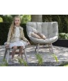 GYMP ecru jurk met gouden bloemen