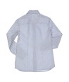 GYMP wit hemd met print in beige en blauw