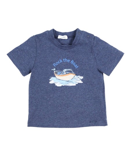 GYMP jeansblauwe t-shirt met print