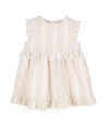 GYMP beige jurk zonder mouwen