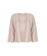 ATMOS beige los gebreide cardigan