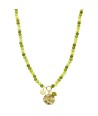 BIBA ketting met gekleurde stenen en bedeltjes
