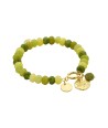 BIBA armband met gekleurde steentjes en bedeltjes